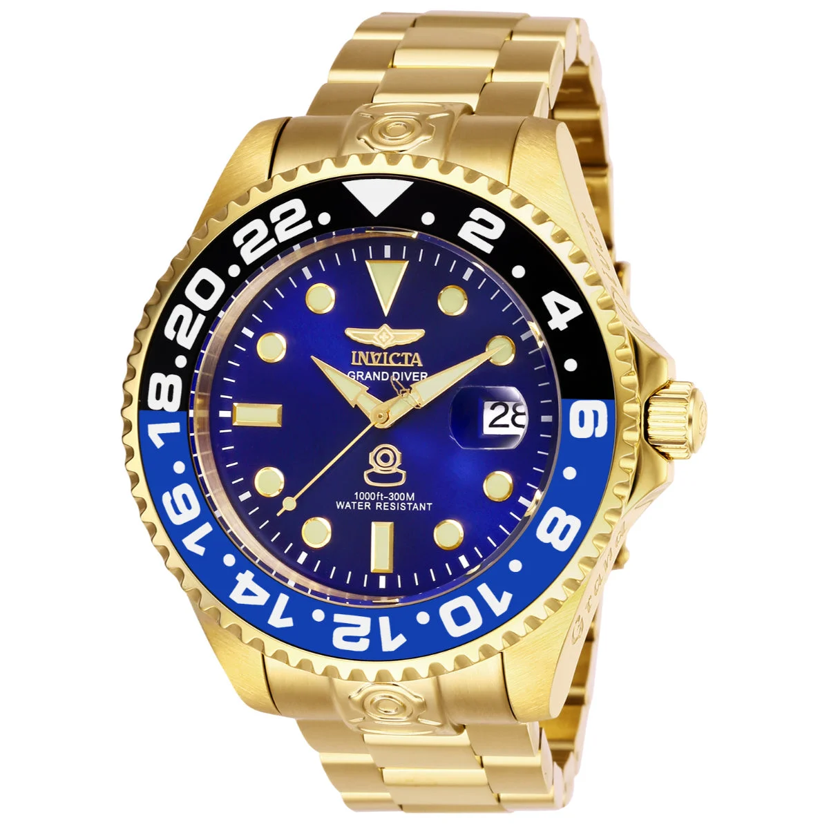 Invicta Grand Diver Navalia Automatic Watch - 47mm, Gold (27971) 47 mm kol saati
