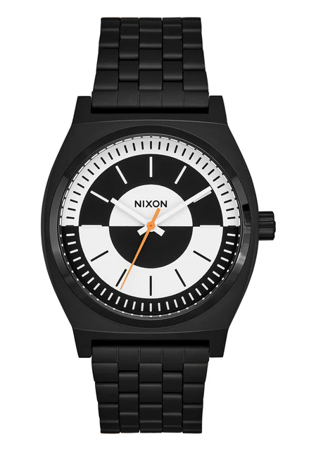 Nixon US Time Teller - Black / White / Black A045-2052-00 kol saati