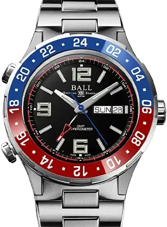 Ball Watch Co. Roadmaster Marine GMT Blue/Red Ceramic - Ltd Ed 1000pcs Ref. DG3030B-S4C-BK