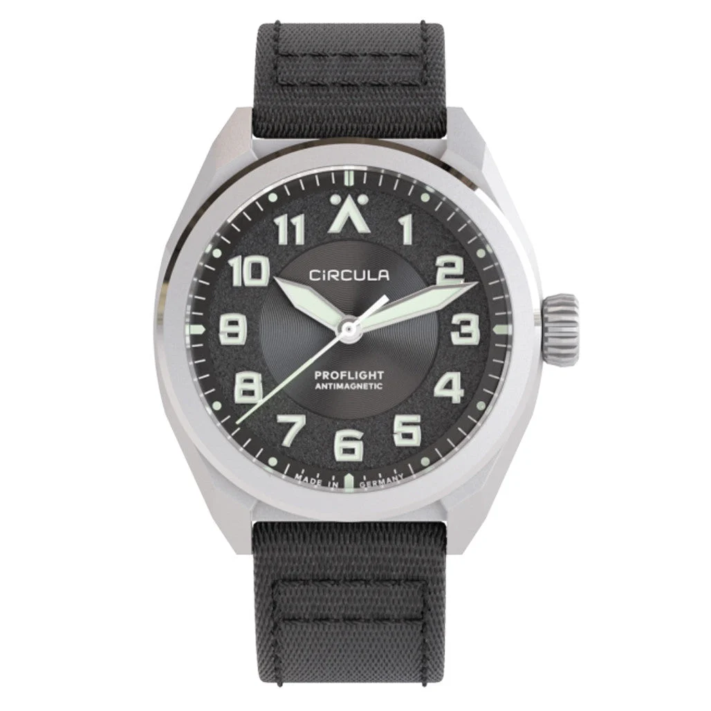 Circula ProFlight Automatic Pilot Watch with Anthracite Dial #PFE-SS-AS 46 mm kol saati