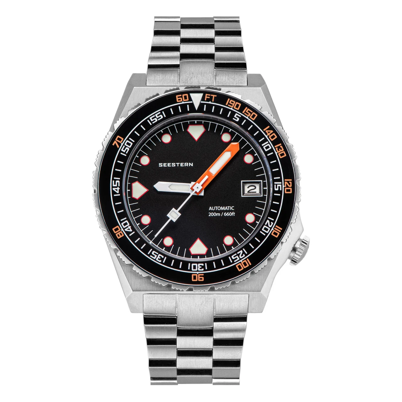 Sugess Seestern Vintage 407 600T Black Dial Ceramic Bezel seestern-vintage-s407-black-dial 48 mm kol saati