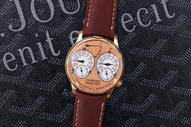 F.P. Journe Chronometre a Resonance ref. R “Brass, Salmon Di kol saati