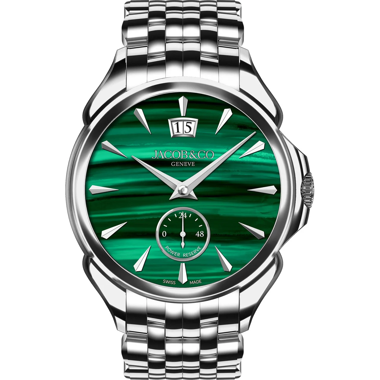 Jacob & Co. Jacob & Co. Palatial Classic Malachite on Bracelet PC400.10.AA.AC.A10AA kol saati