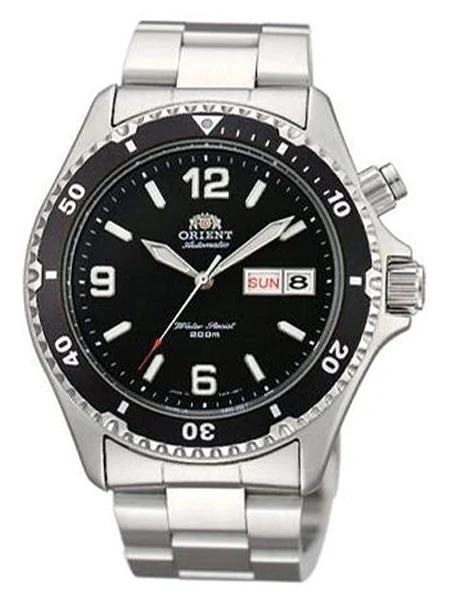 Orient Black Automatic Dive Watch on a Bracelet #CEM65001B kol saati