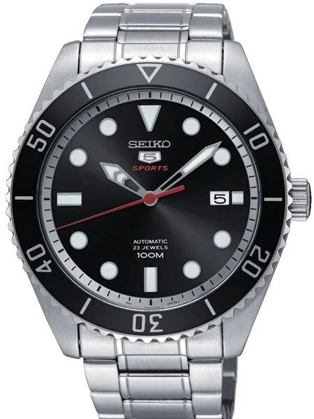 Seiko Sports 5, 4R35 Automatic Watch with Date Window #SRPB91K1 kol saati