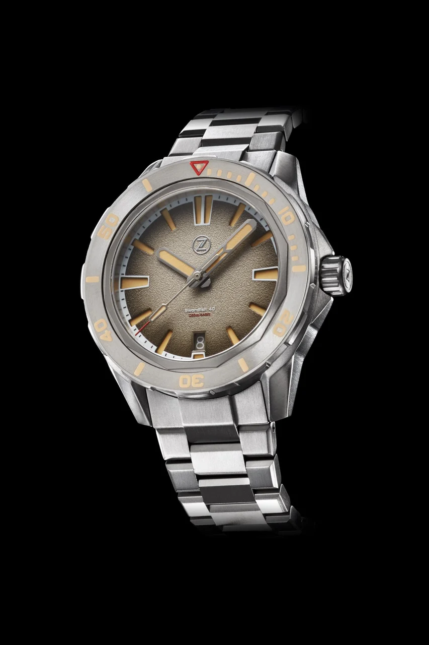 Zelos Swordfish 40mm Ti Desert Sand 40 mm kol saati