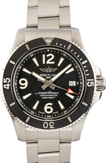 Breitling Superocean 42 Blue Arabic Dial A17366 kol saati