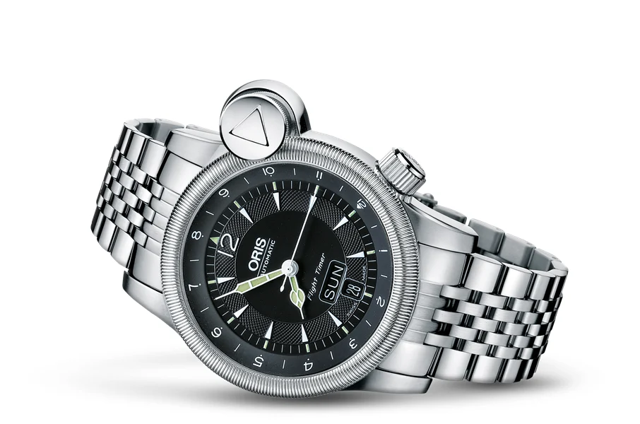 Oris Flight Timer² Day Date 01 635 7568 4064-07 8 21 61 42 mm kol saati