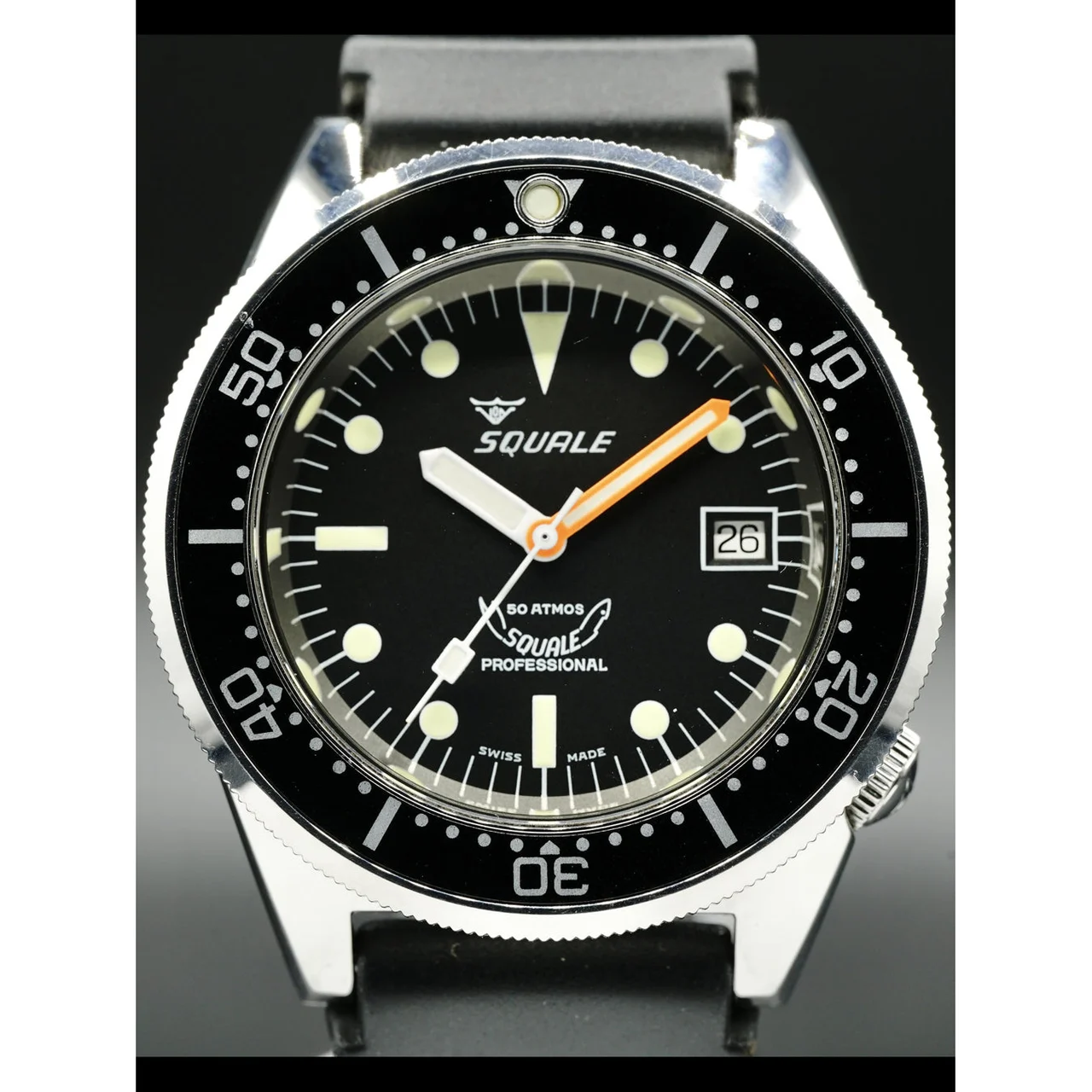 Squale ATMOS Black 1521-026-A 210000024623 kol saati