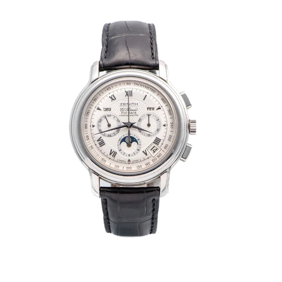 Zenith Ref. G.3755, El Primero, Fly-Back, Chronometre, Stainless-steel kol saati