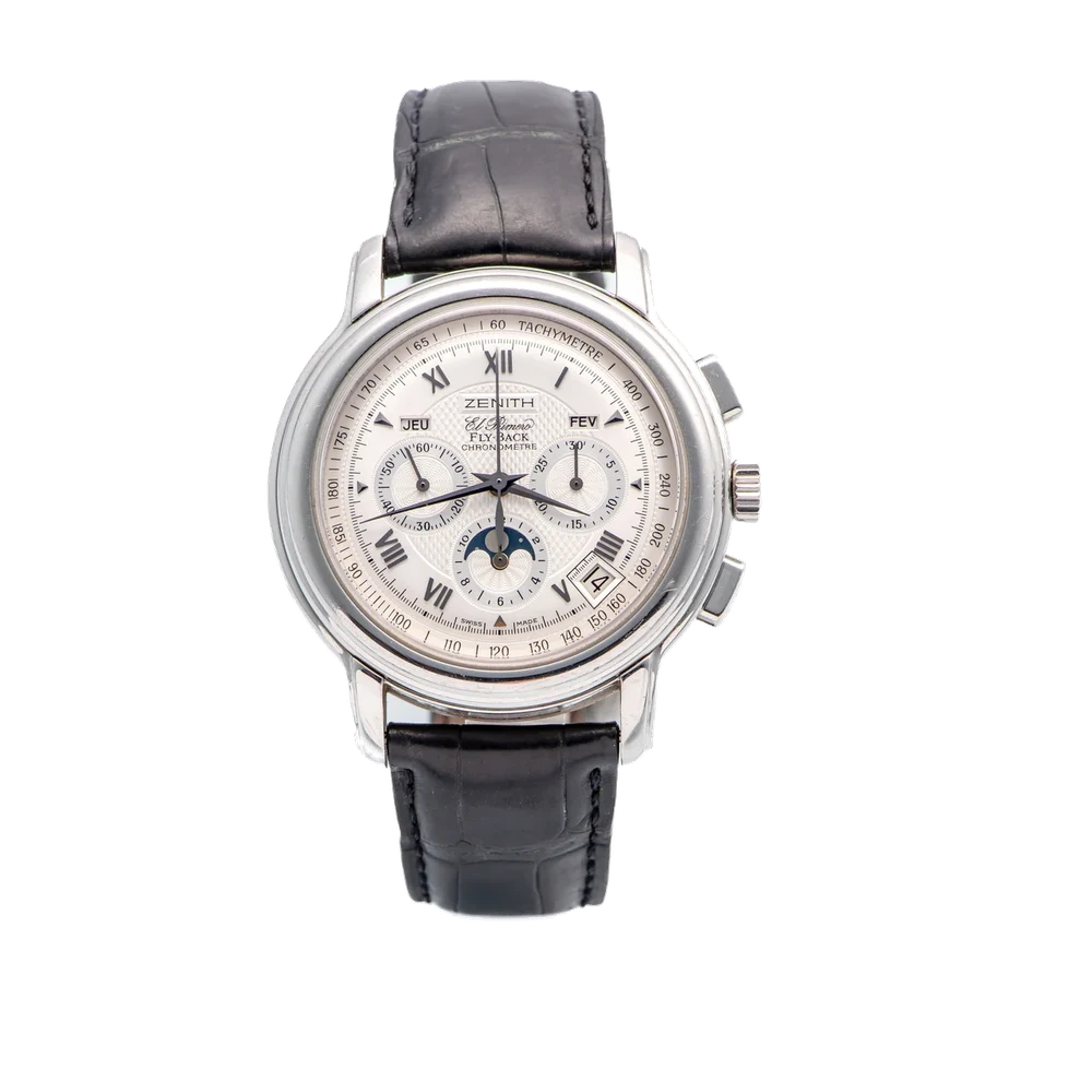 Zenith Ref. G.3755, El Primero, Fly-Back, Chronometre, Stainless-steel kol saati