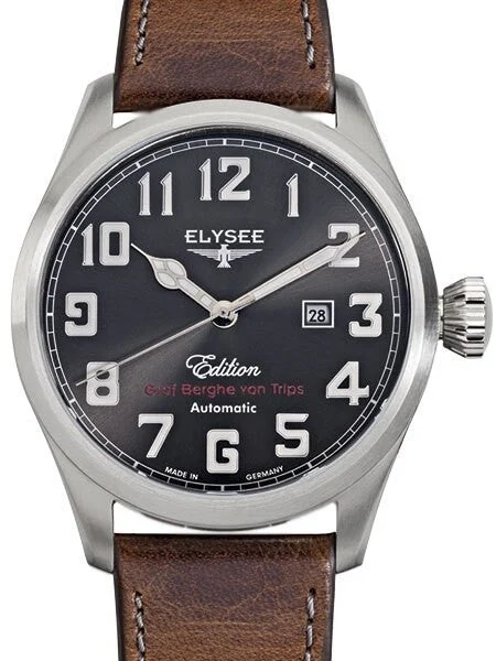 Elysee Hemmersbach Automatic Watch with Sapphire Crystal #38011 46 mm kol saati