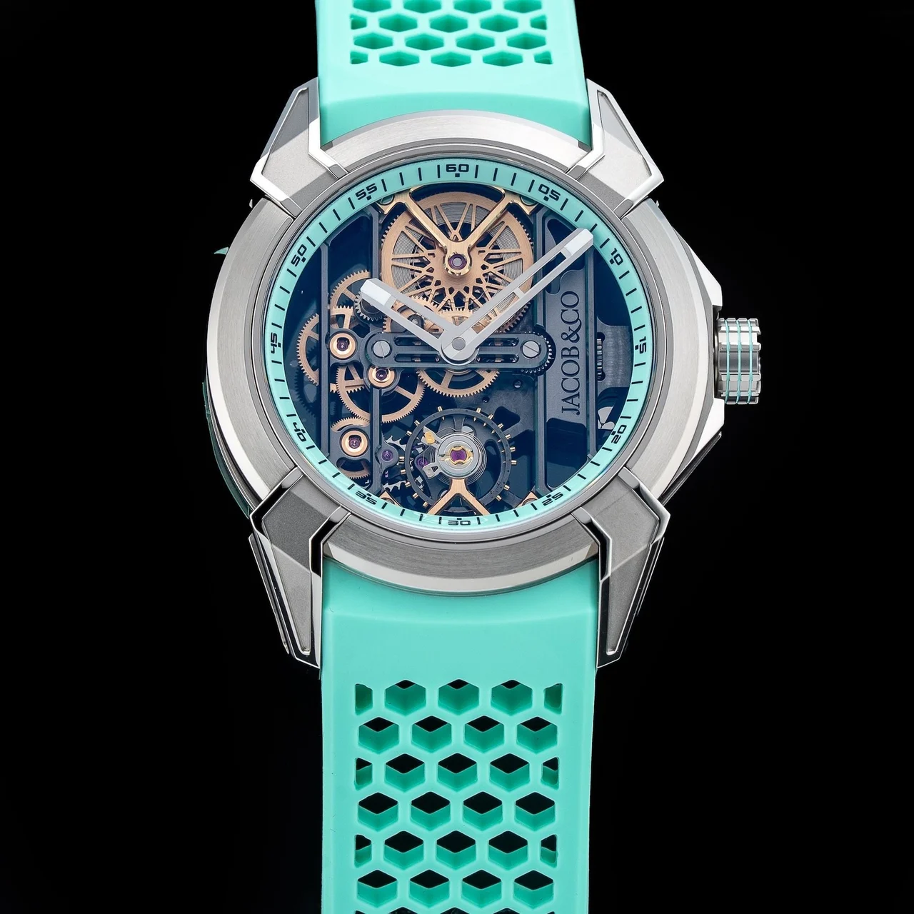 Jacob & Co. Jacob & Co. Epic X Skeleton Mint EX110.20.AP.AA.A NAP210009N8646 kol saati