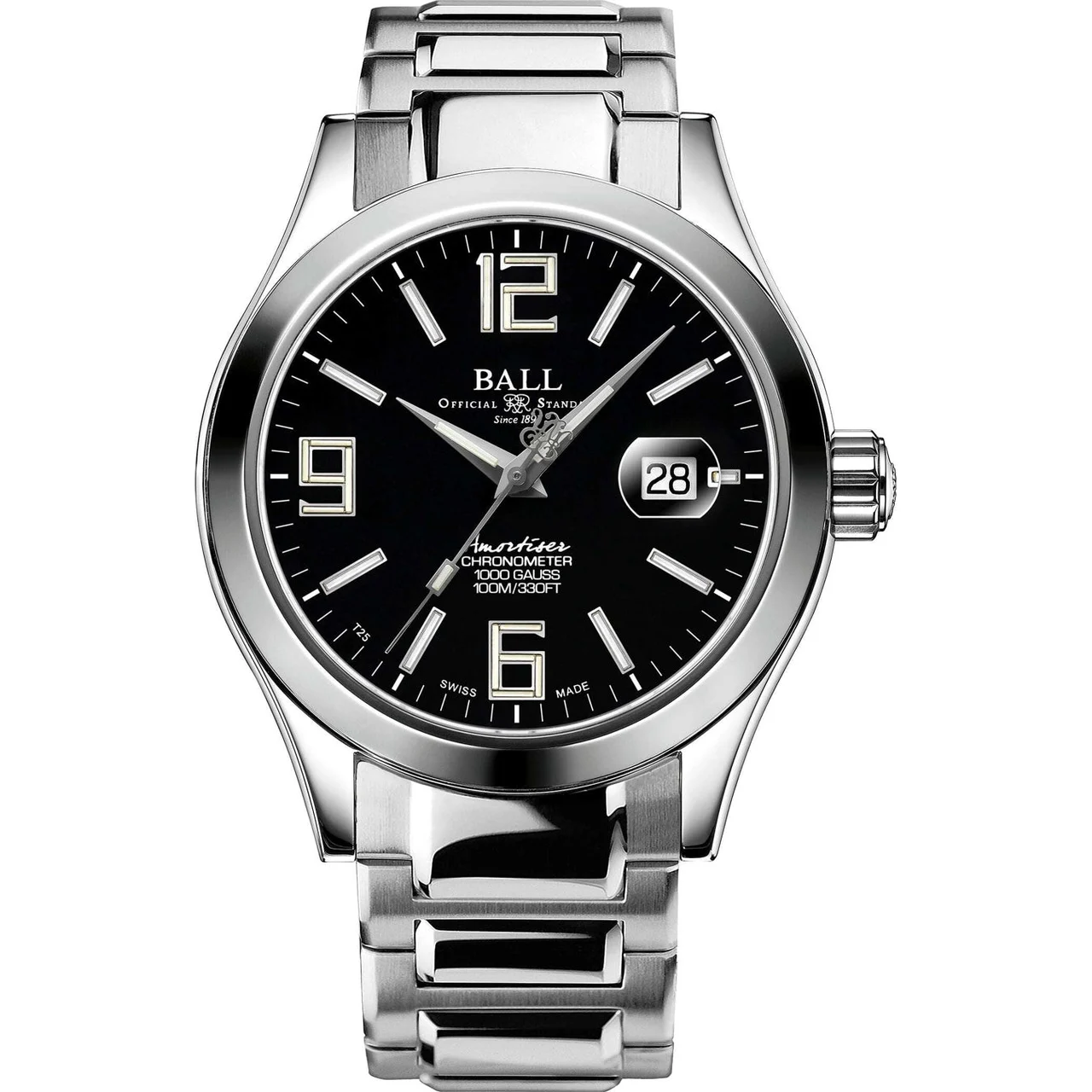 Ball Engineer III Pioneer II Black Dial 43mm NM9028C-S40CJ-BK 43 mm kol saati