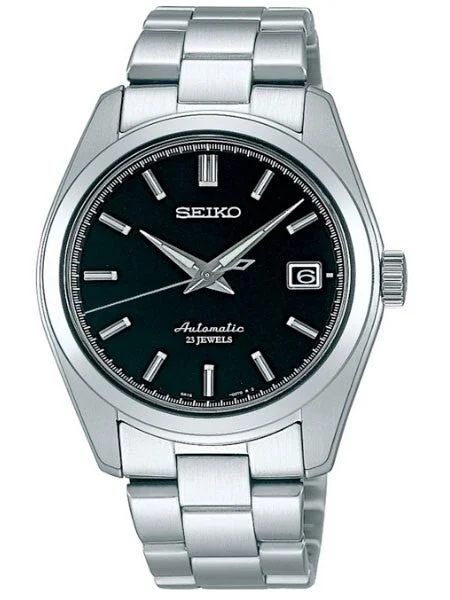 Seiko Scratch and Dent - Black Dial Automatic Dress Watch with 38mm Case, and Sapphire Cry