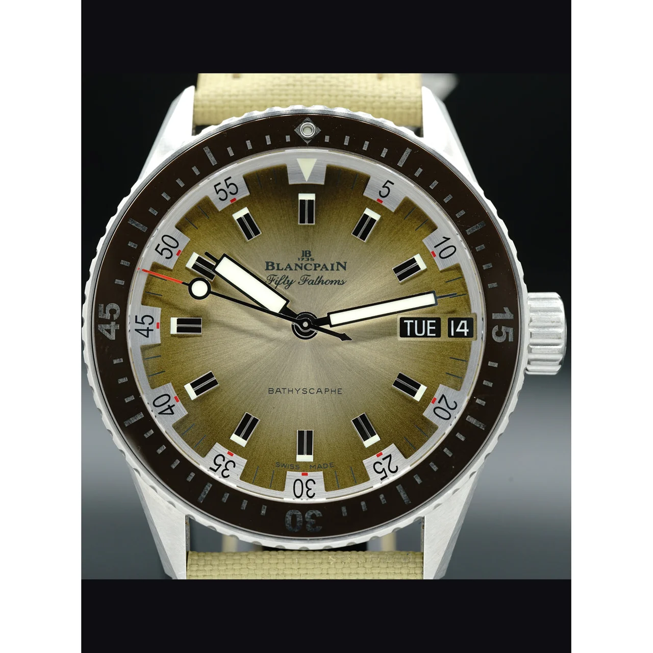 Blancpain fifty fathoms bathyscaphe 505200 11046 NE52A 210000022778 kol saati