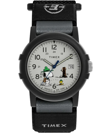 Timex Peanuts® x Expedition® Beagle Scout Fast Wrap Strap Watch TW4B29100 kol saati