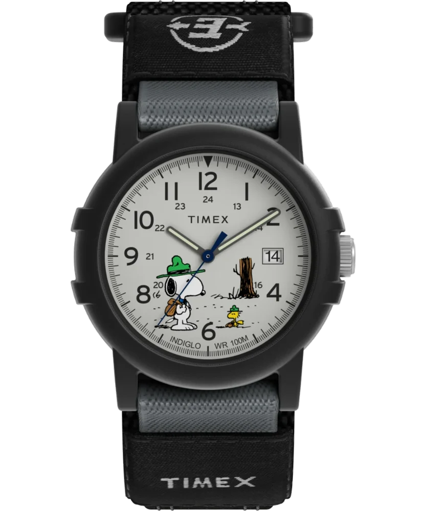 Timex Peanuts® x Expedition® Beagle Scout Fast Wrap Strap Watch TW4B29100 38 mm kol saati