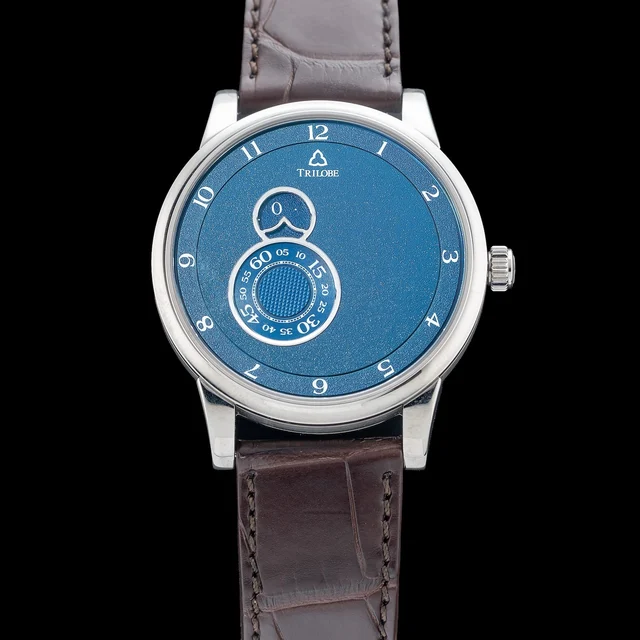 Trilobe Nuit Fantastique Grained Blue Titanium NF05BG 210009N41319 kol saati