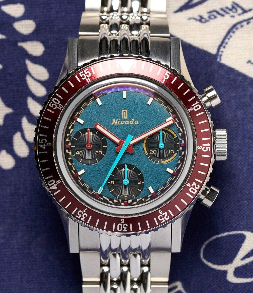 Nivada Grenchen Chronomaster Valjoux72 38 mm kol saati