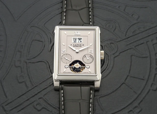 A. Lange & Sohne LANGE & SOHNE REF 703.025 CABARET TOURBILLON PLATINUM An extremely fine m