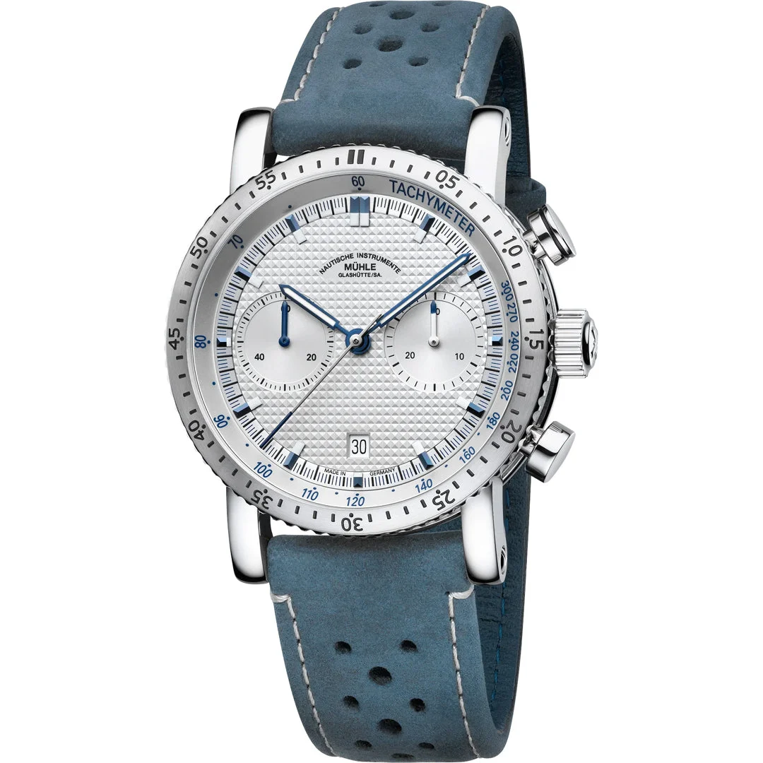 Muhle Glashutte Mühle Glashütte Teutonia Sport I Clous de Paris M1-29-65-LB-II kol saati