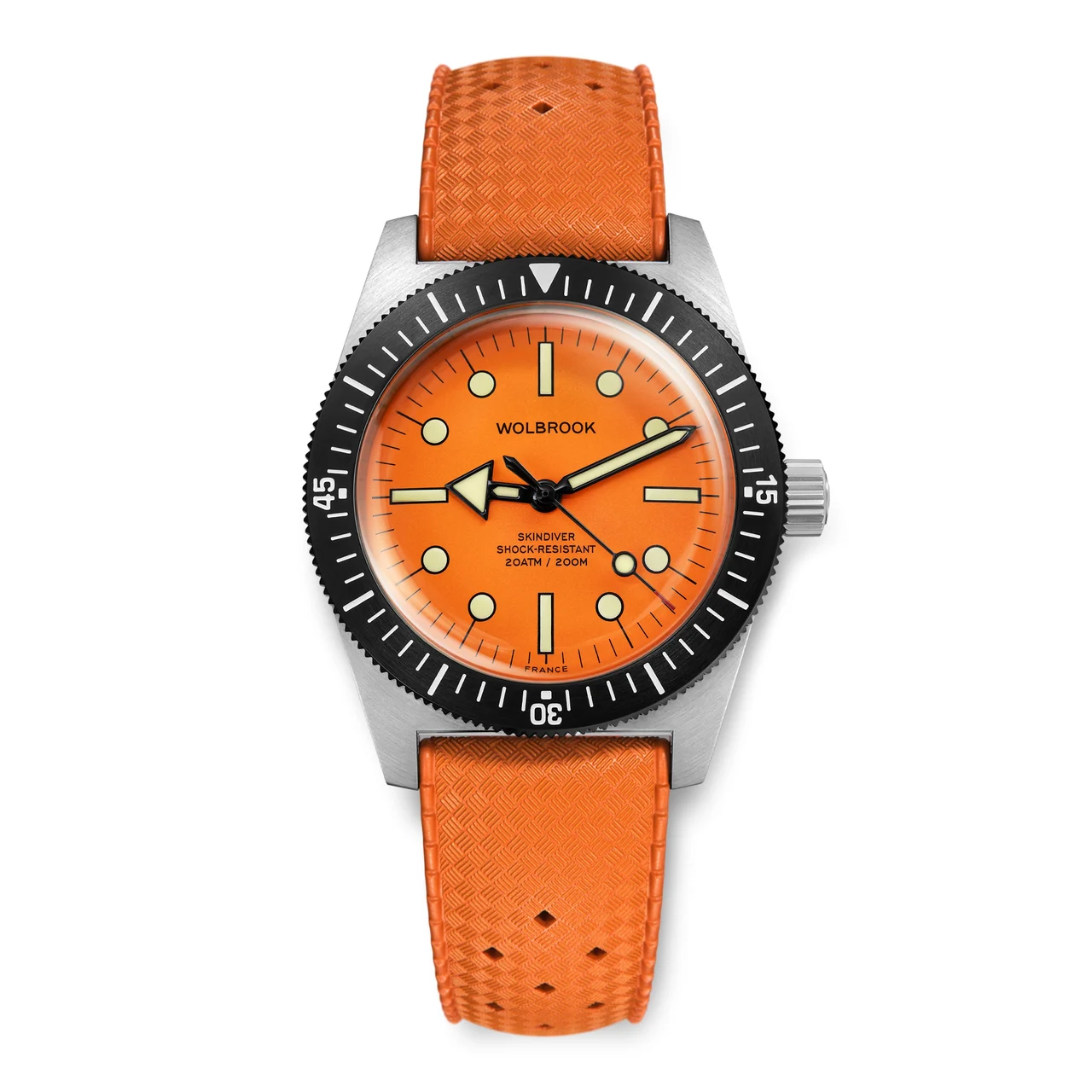 Wolbrook 25-SA38-006-RB1-ORA-STL-LE1 38 mm kol saati