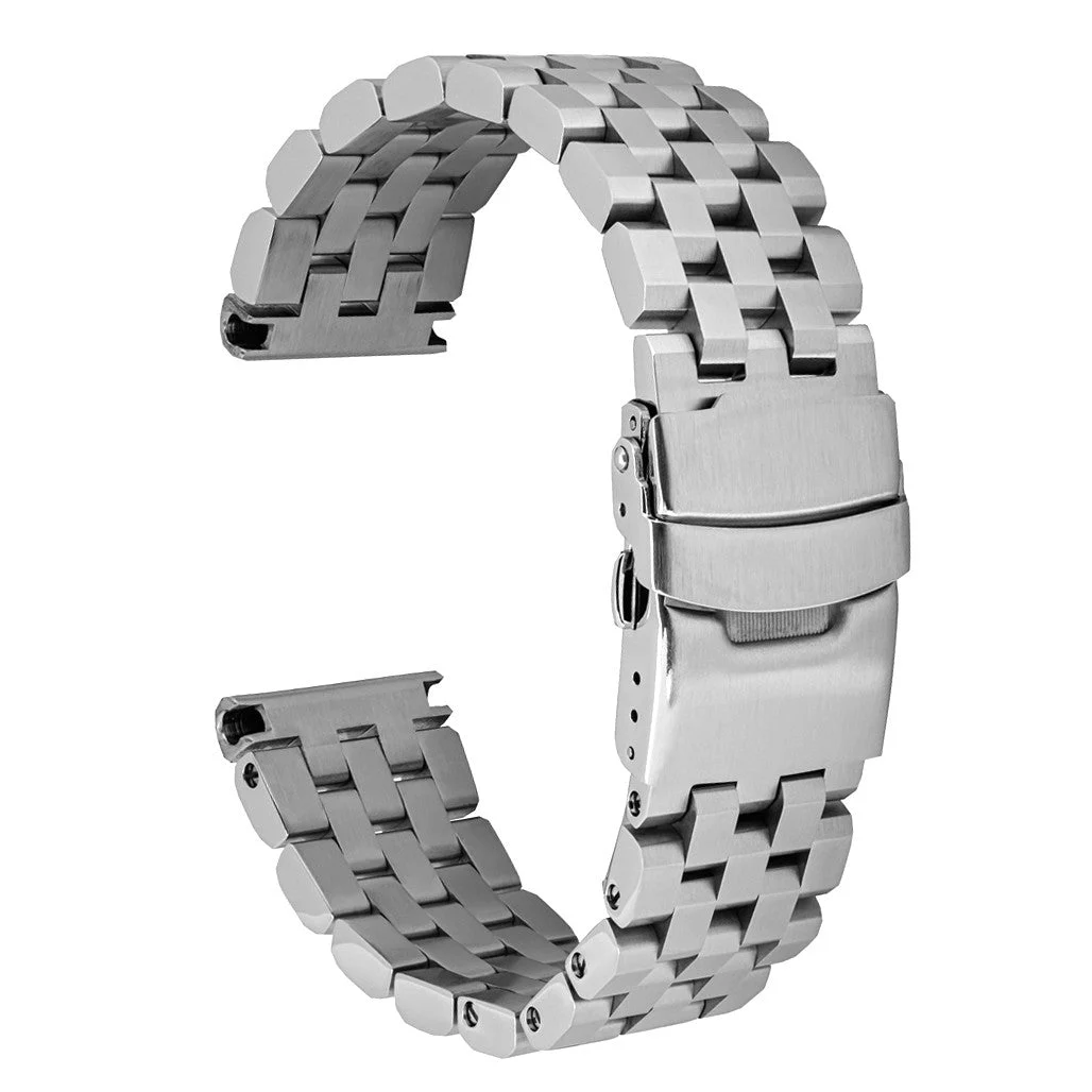Islander Universal Fit Brushed Angular Solid-Link Watch Bracelet #BRAC-33 kol saati