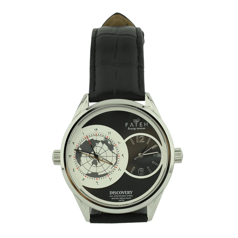 Fatehwatches Discovery Black 44 mm kol saati