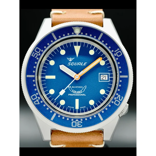 Squale Blue Blasted 1521BLUEBL.NT 210000031144 kol saati