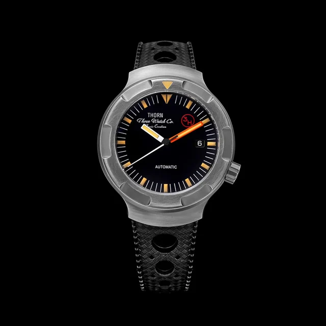 THORN Retro Titanium Men Watch 西流T018-B - 保时捷- 做旧表圈 - (默认送西流尼龙带) 830 kol saati