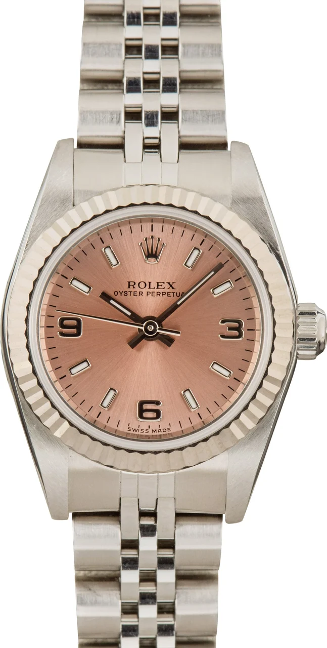 Rolex Oyster Perpetual 26 Steel 76094 White Dial 24 mm kol saati