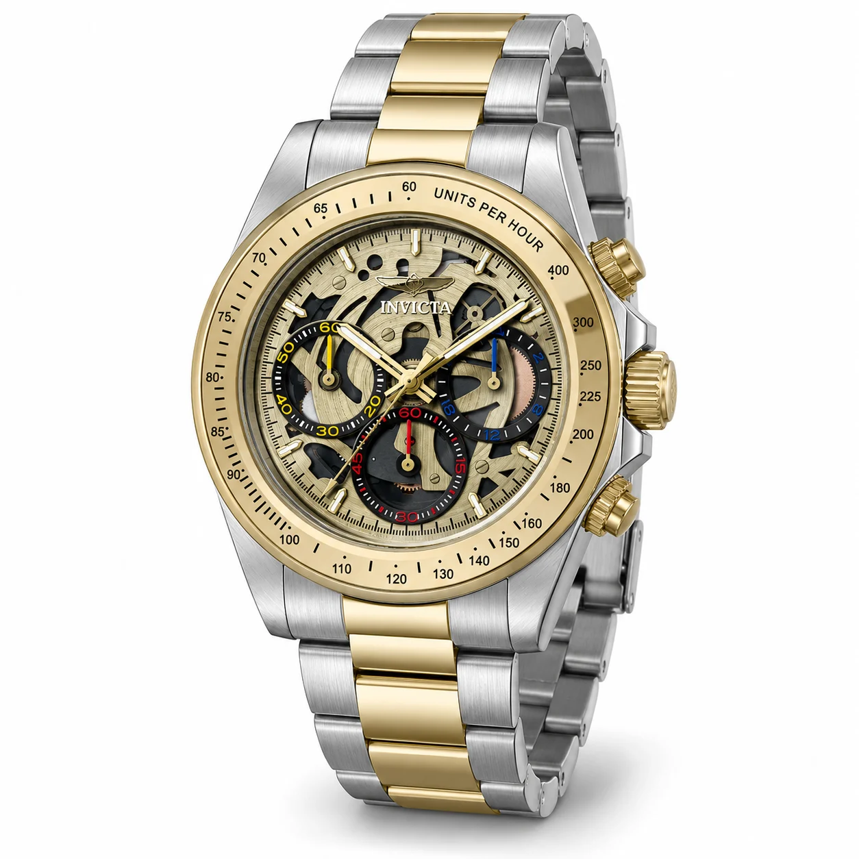 Invicta Speedway Exoprix Watch - 40mm. Gold. Steel (50276) 40 mm kol saati