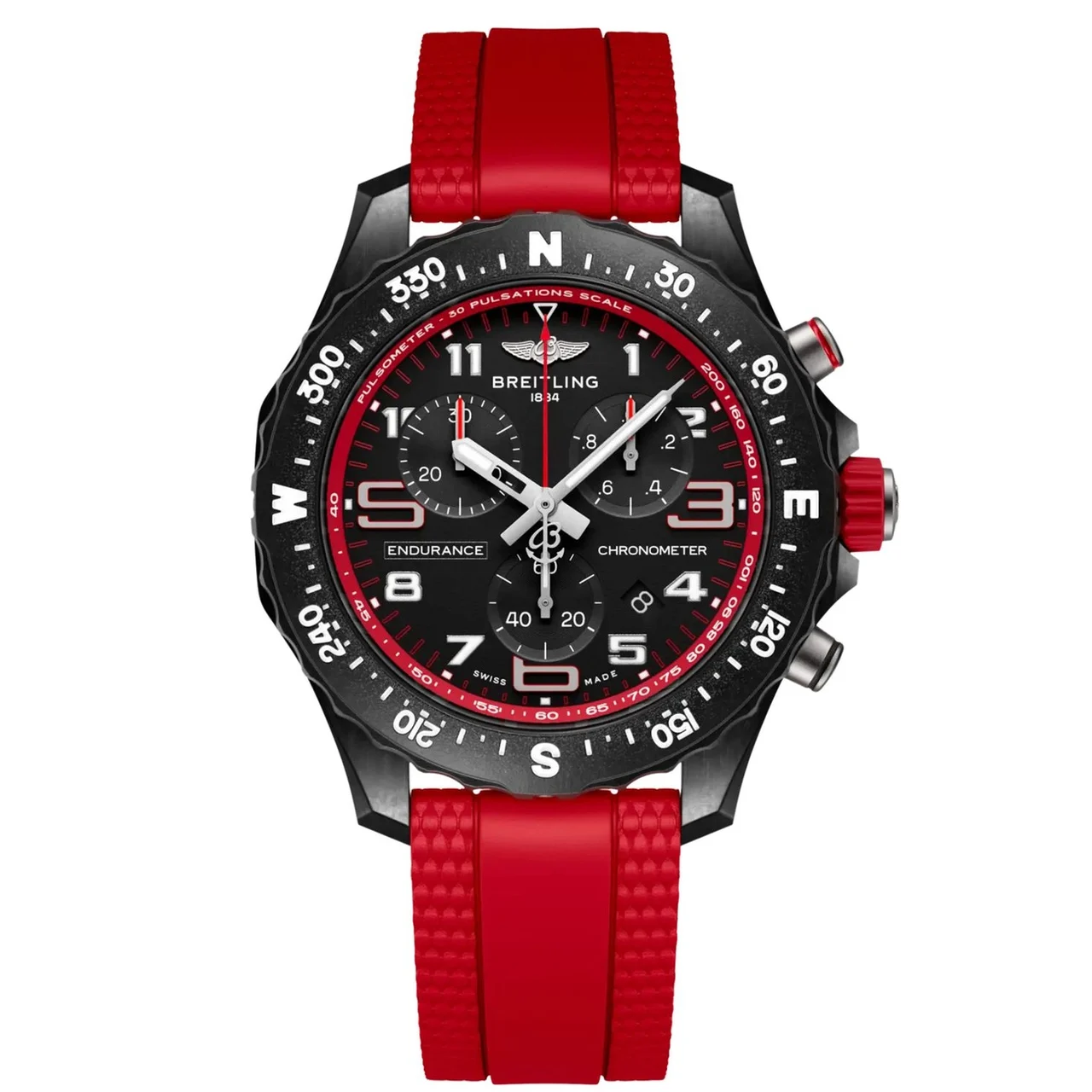 Breitling Endurance Pro X83310D91B2S1 38MM Black Dial Red Ru 38 mm kol saati