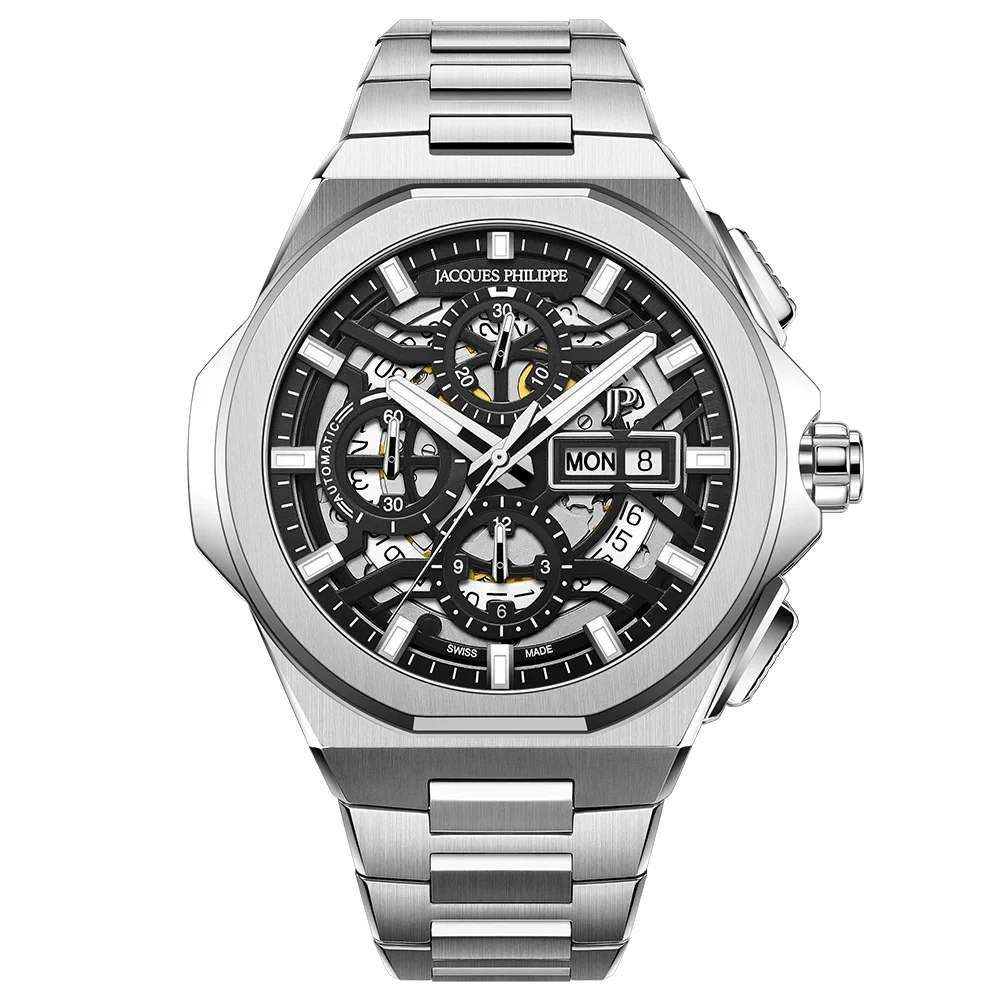 Jacques Philippe JPAGC6413X6BLK 44 mm kol saati