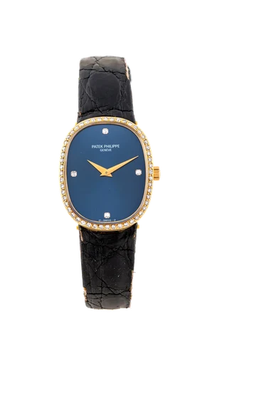 Patek Philippe PATEK PHILIPPE, REF. 4382, ELLIPSE, DIAMOND INDEXES AND BEZEL, YELLOW GOLD