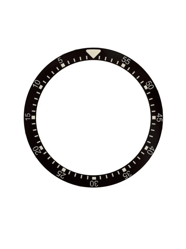 Islander Black Ceramic Luminous Countdown Bezel Insert for Seiko SSK GMT Models #C41 kol saati