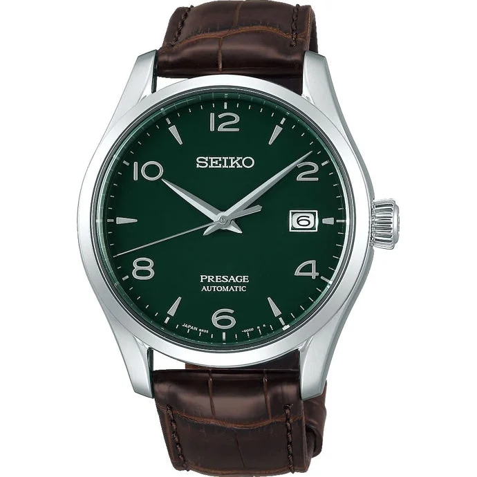Seiko Presage Green Enamel Dial Limited Edition NAP210000007914 40 mm kol saati