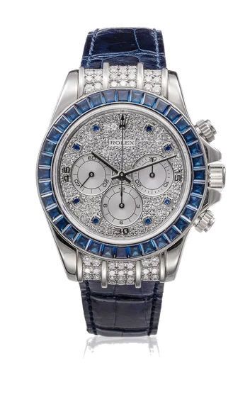 Rolex ROLEX REF. 16599SA DAYTONA WHITE GOLD DIAMOND AND SAPPHIRE kol saati