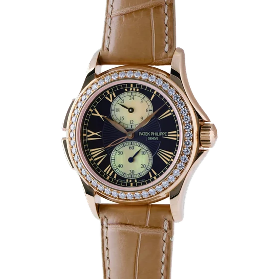 Patek Philippe PATEK PHILIPPE REF. 4934R-001, TRAVEL TIME, 18K PINK GOLD, DIAMOND kol saat