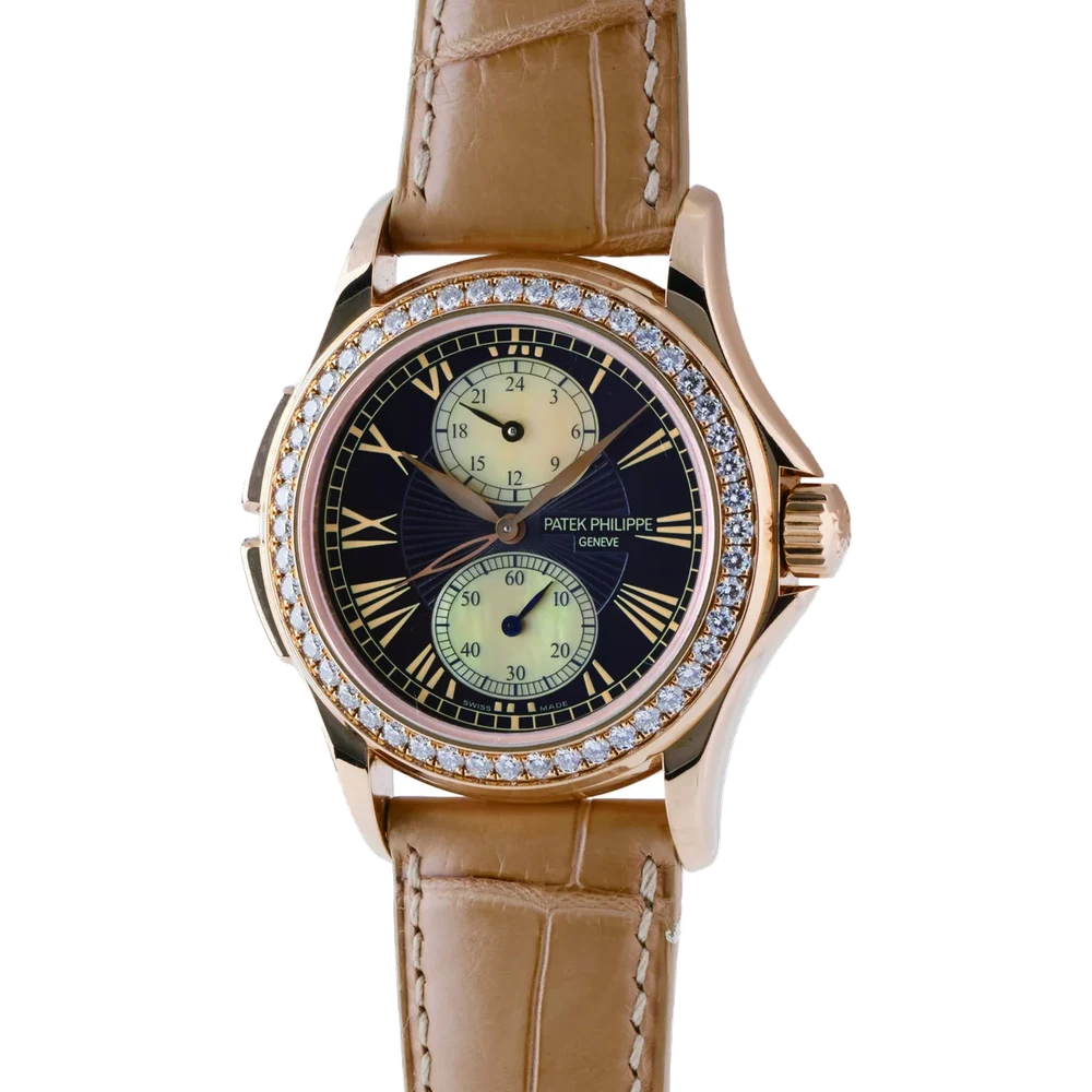 Patek Philippe PATEK PHILIPPE REF. 4934R-001, TRAVEL TIME, 18K PINK GOLD, DIAMOND kol saati
