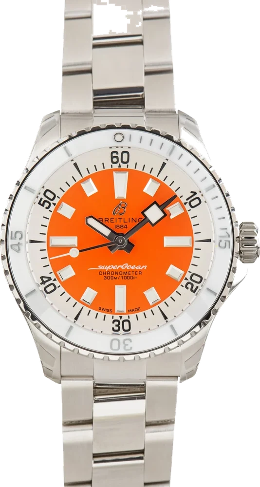 Breitling Superocean Automatic 36 Orange Dial A17377211O1A1 36 mm kol saati