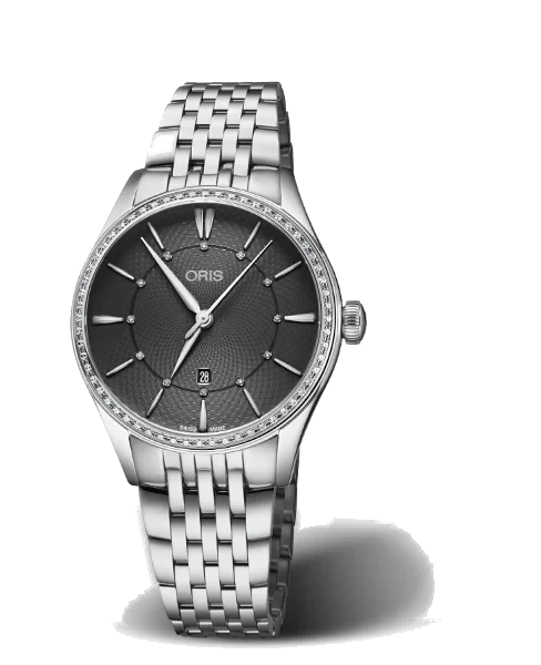 Oris Artelier Date Diamonds 01 561 7724 4953-07 8 17 79 33 mm kol saati