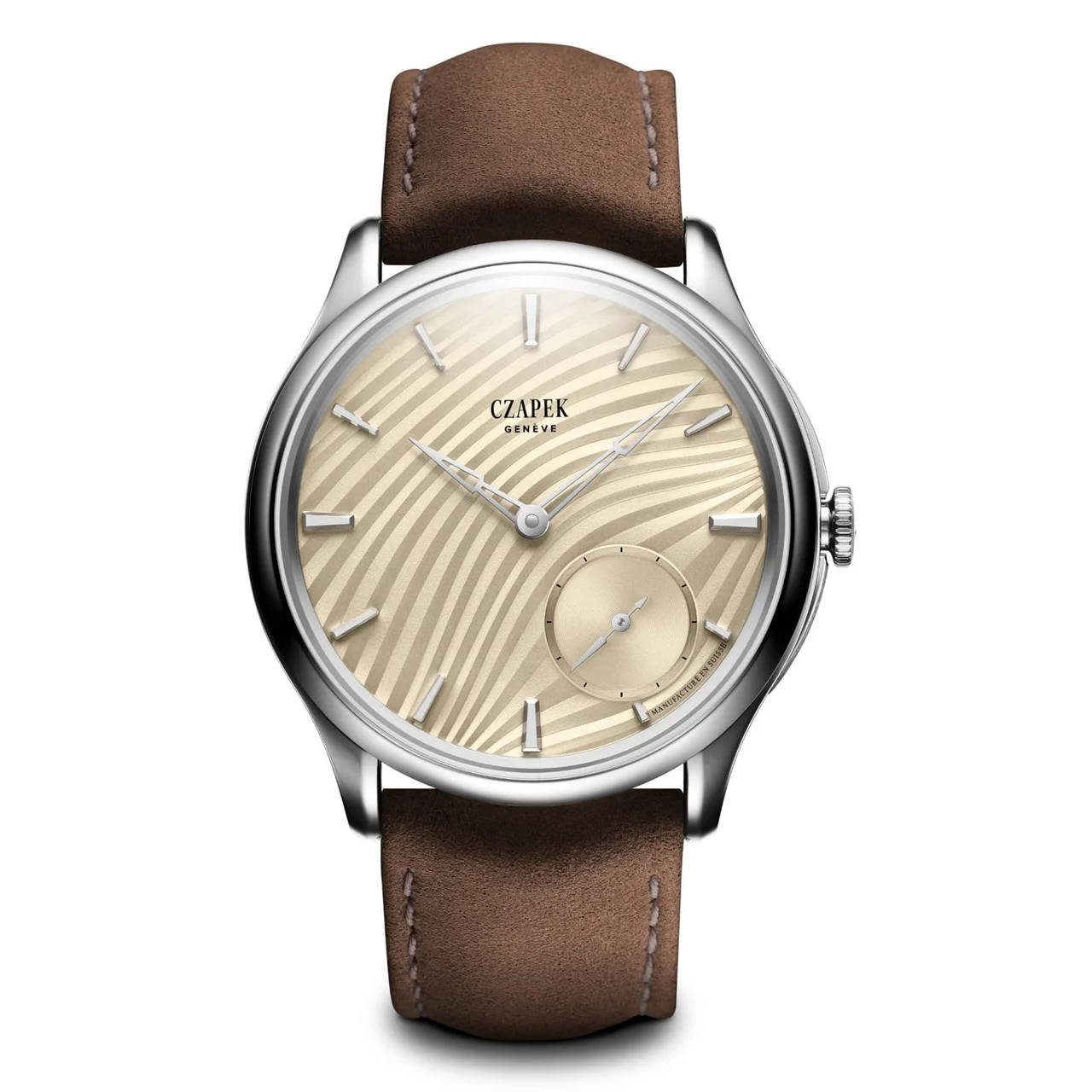 CZAPEK Promenade Plissé Invory plisee-ivory 38 mm kol saati