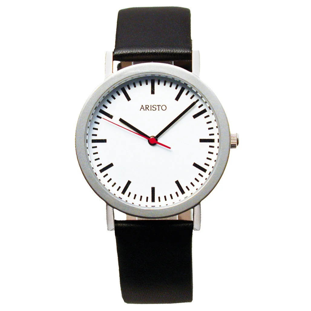 Aristo Bauhaus Railroad Watch #3H03 36 mm kol saati