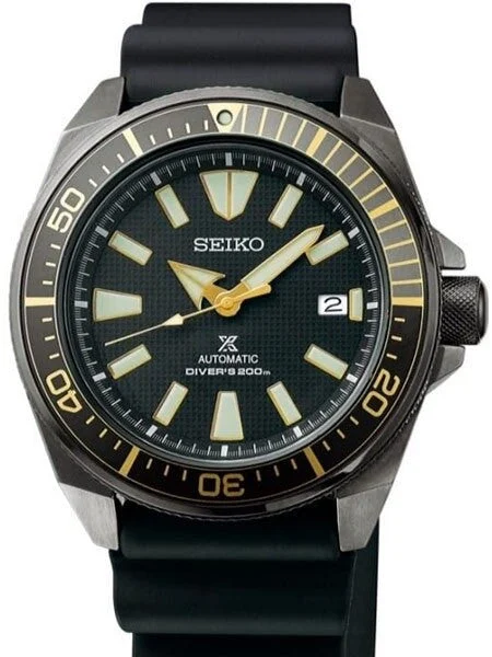 Seiko Customized Samurai Automatic Dive Watch #SRPB53 1 Custom-SRPB55 kol saati