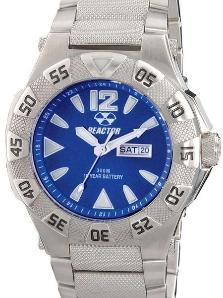 Reactor Gamma SS 300 Meter Dive Watch with SuperLuminova Illumination and Stainless Steel 