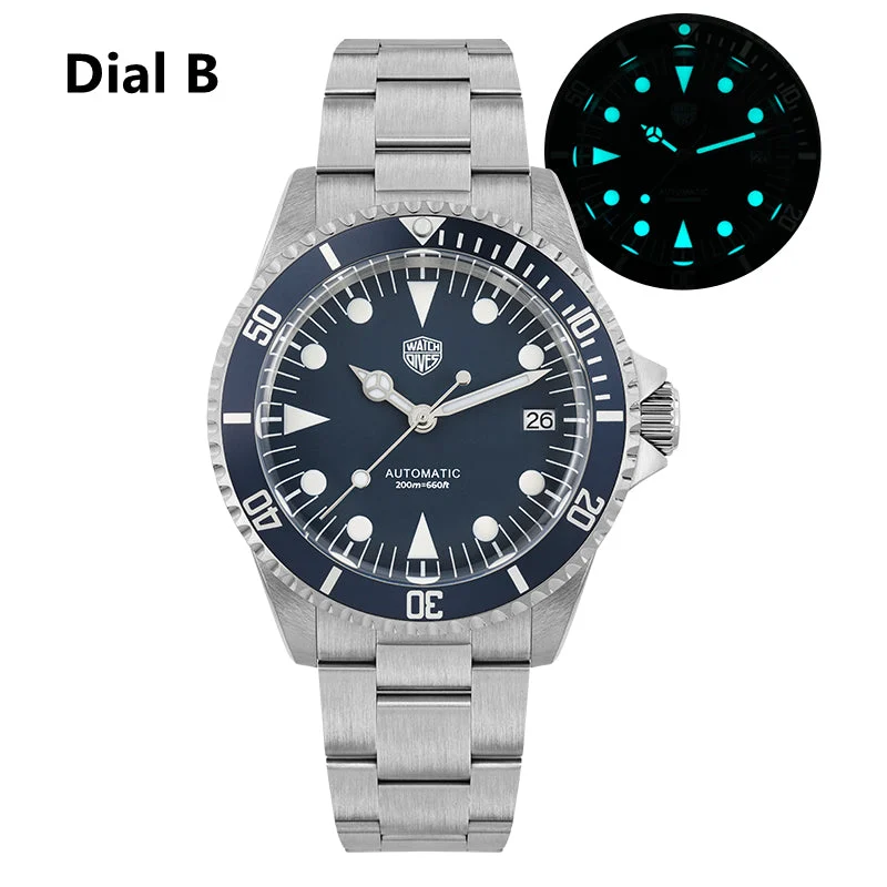 Watchdives Vintage Sub Watch 二手代发-Shelley-200 47 mm kol saati