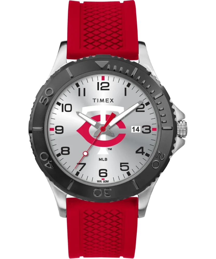 Timex Gamer Red Minnesota Twins TWZBTWIMF 42 mm kol saati