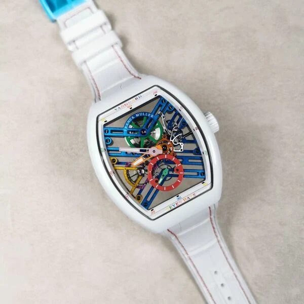 Franck Muller vanguard skeleton with ceramic case kol saati